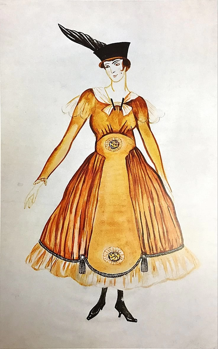 Disegno di abito, 1917